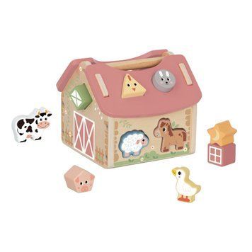 Дерев'яний сортер "Будиночок фермера", Tooky Toy TJ133N фото