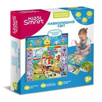 Електронна логічна гра-вікторина Навколишній світ S2, Kiddi Smart 157-A-0022-UA фото
