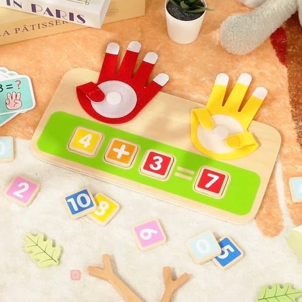 Математична гра "Порахуй пальчики", Tooky Toy TP522 фото
