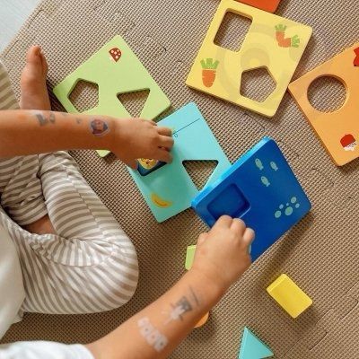 Дерев'яний сортер Геометричні фігури, Tooky Toy TH958 фото